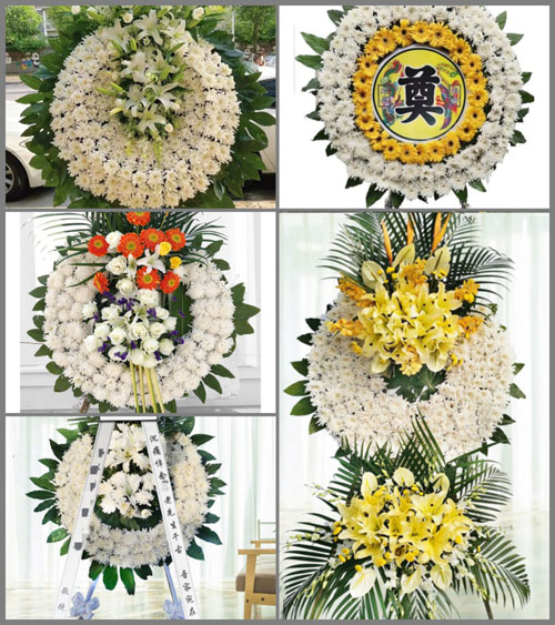 湖南永州祁阳县梅溪镇华兴村花圈速递
